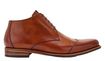 Floris van Bommel SFM-50007-23-01 H cognac veterschoen.
