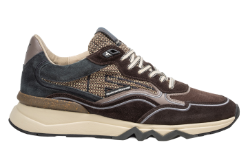Flros van Bommel De Zager 03.14 Dark Brown Sneaker