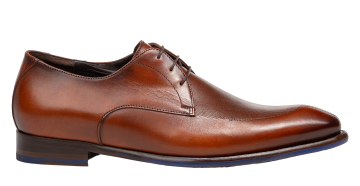 Floris van Bommel De Stapper 72.00 Dark cognac veterschoen