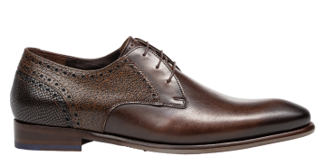 Floris van Bommel De Stapper 39.80 Dark Brown veterschoen