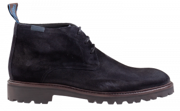 Floris van Bommel 20077/03 G1/2 black suède veterboot.