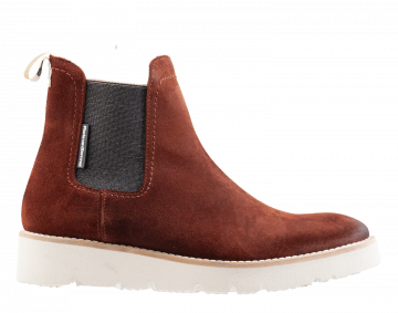 Floris van Bommel 85692/04 cognac suède chelseaboot.