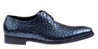 Floris van Bommel 18100/06 H Navy Print Metallic veterschoen.