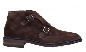 Floris van Bommel 10672/02 H taupe suède gespschoen