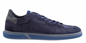 Floris van Bommel 13350/26 G1/2 blue print suède Sneaker