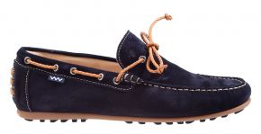 Floris van Bommel 15053/02 H blauw suède mocassin