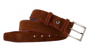 Floris van Bommel Belter 56.07 CFM-10002-20-01 bruin suède riem