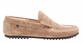 Van Bommel SBM-40017-22-01 H lightbrown suède mocassin.