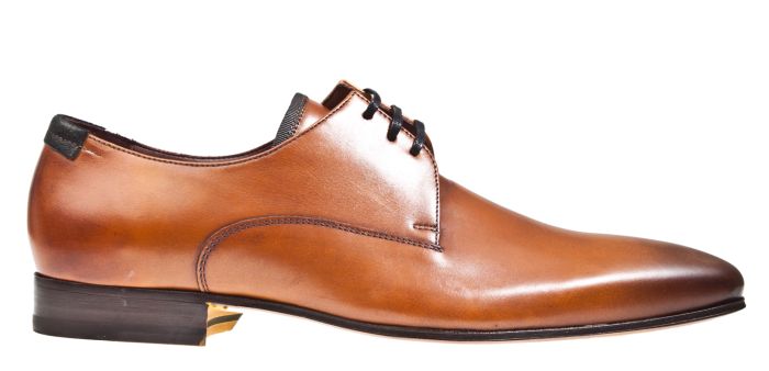 Floris van Bommel 14095/00 G1/2 cognac veterschoen